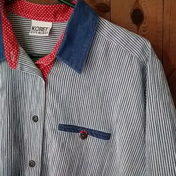 Koret City Blues Vintage Buttondown Shirt M - Picture 3 of 3